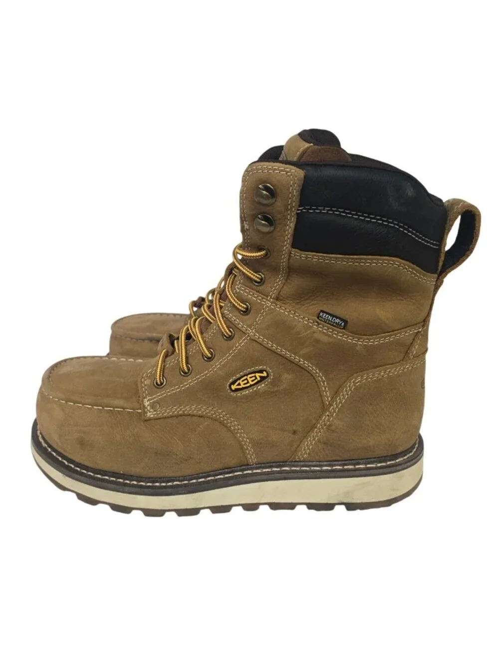 KEEN Men's 8 Inch Cincinnati Composite Toe Waterproof 1025690 Work Boot 10.5D